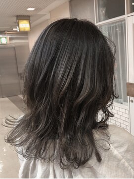 エイト 熊谷店(EIGHT) お客様スタイル_デザインカラー　ミディアム