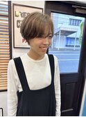 ひし形ショートボブ