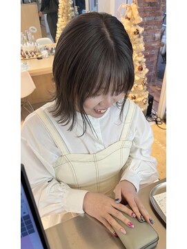 ヴァンカウンシル 金山(VANCOUNCIL kanayama) 切りっぱなしボブ×グレージュカラー