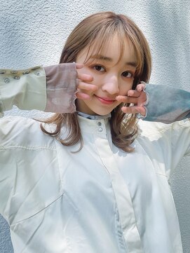 シュープ アニュー ラスパ太田川店(SHOOP anyu) 【SHOOPanyu】 ミルクティーベージュのミディアム