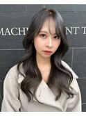 韓国風巻き_ブルーカラー