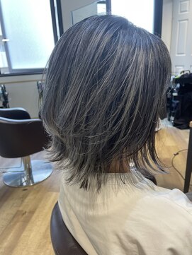 ワン ウェイブ(one wave) ミディアムボブレイヤー×ハイライト☆