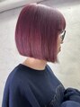マジコ 原宿(Magico)&nbsp;レッドカラー/ボブ/ショートボブ/原宿駅/ダブルカラー/ブリーチ 
