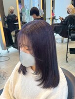 インク サカエ(inq sakae)&nbsp;ブリーチカラー/パープルカラー/レイヤーカット