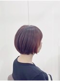 オレンジ系カラーのボブ☆