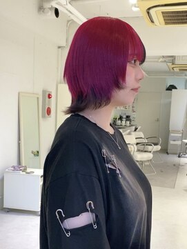 ターン ヘアー(TAAN HAIR) チェリーピンク×ブラック