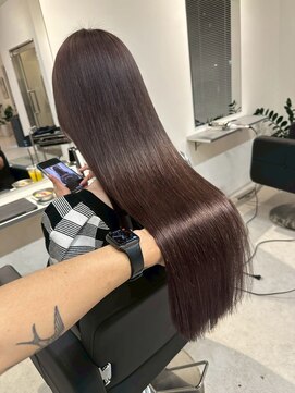 オンリー(ONLY.) ミルクティーグレー バレイヤージュ