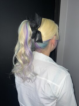 ギミックパシャ(GIMMICK pasha) 抜きっぱなし×水色×パープル