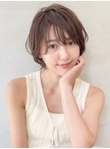 グランマッシュ/細めハイライト/ショート/白髪ぼかし/前髪☆77