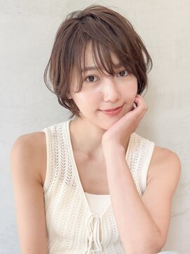 ロンドエニカ 大宮(Lond enika) グランマッシュ/細めハイライト/ショート/白髪ぼかし/前髪☆77