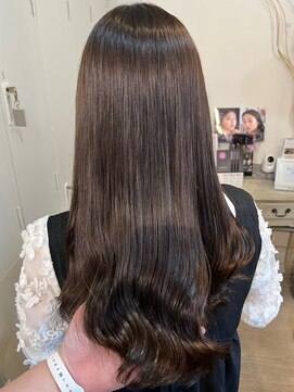 ロッカヘアエジェ(ROCCA hair eje.) 暗めカラー髪質改善ショコラブラウンロング