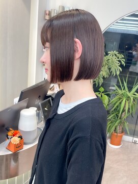 ロンド ブランシュ 錦糸町北口(Lond blanche) オリーブグレー/韓国レイヤーカット/マロンベージュ/ボブ/小顔