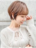 大人ガーリー/レイヤーショート/前髪白髪/20代30代40代50代/大宮