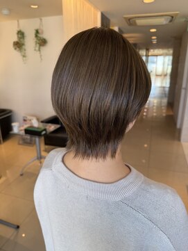 フェイス 大船(FACE) 伸ばしかけショートウルフ+カーキグレージュカラー/Kurumi