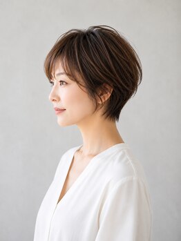 リーヴァー(ReEver)の写真/【似合わせショート・ボブ】横顔も後ろ姿も綺麗に♪毎朝のスタイリングが楽になる扱いやすいスタイルへ