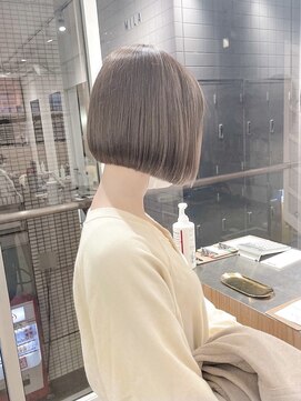 ミラ 新宿(MILA) グレージュカラー/ボブ/ハイトーン/レイヤー/髪質改善/縮毛