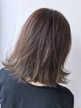 美容室イサ 伏見店(ISA) グレージュの外ハネボブ
