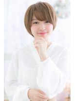 目力強調★斜めバングのラブマッシュショートa
