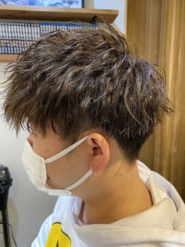 エルオム(EL.HOMME) ツイストパーマ風マッシュショート