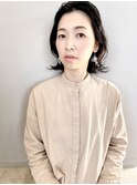 大人バング×ボブスタイル