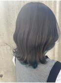 インナーカラー☆ターコイズブルー
