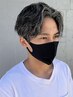 カット+パーマ+ホワイトメッシュ(メンズハイライト) ￥23000 サーフカールも〇