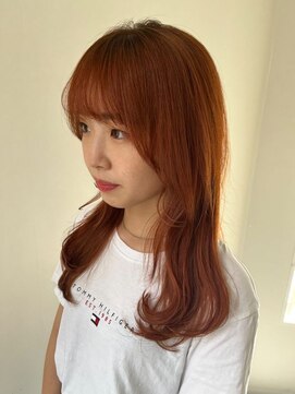 ヘアー ミッション 心斎橋店(hair Mission) 韓国ヘアー好きさんにブラットオレンジ