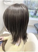 【つくば】白髪ぼかし極細ハイライト×グレージュ30代40代