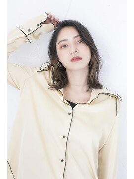 アジールヘア 池袋東口店(agir hair) 20代大人可愛い黒髪卒業インナーカラーイヤリングカラー池袋