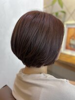 琥珀&nbsp;ショートボブ×ピンクブラウン
