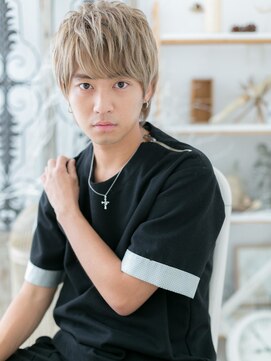 モッズヘア 越谷(mod's hair) サイドパートのハイトーンモテ髪マッシュm3越谷10代20代30代