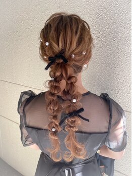 セットサロン ラビッシュポー(Setsalon RabichePow)の写真/[北新地◆梅田]ヘアセット¥1800～/着付け¥2500～/ポイントメイク¥1500～/各種【お着物レンタル】もご用意★