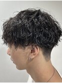 MEN’S HAIR/サーフカール/刈り上げセンターパート/松戸