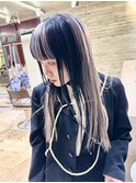 フェイクブラックホワイトシルバーデザインカラーポイントカラー