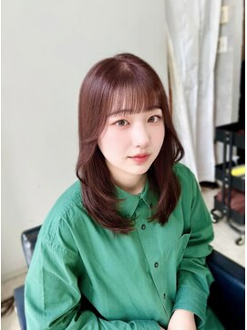 イヴ 原宿(I've) ワインレッド × レイヤーカット