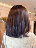 韓国風大人レイヤーカット/ミディアムレイヤー/顔まわり/船橋駅