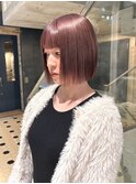 ピンクラベンダーブラウン透明感カラー暖色カラーブリーチカラー