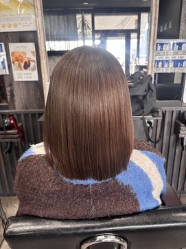 アローズ 荒尾店(arose) シースルーバングピンクベージュ