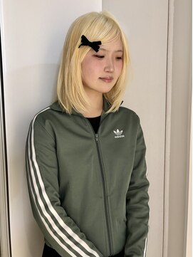 エムサロン 高崎あら町テラス店(emusalon) 【茉雪】艶感のあるブロンド