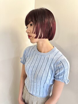 デン(den) デザインカラー 姫カットボブ