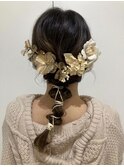 【卒業式へア/成人式ヘア】ヘアセット/ヘアアレンジ/韓国風巻き