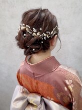 トレノ(Treno.) 訪問着　リボン太鼓アレンジ