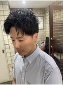 ツーブロックアップバング
