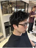 メンズスパイキーショートスタイルT
