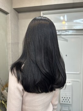 ファビ 渋谷(Fab) くびれヘア/暗めカラー/アプリコットオレンジ/縮毛矯正