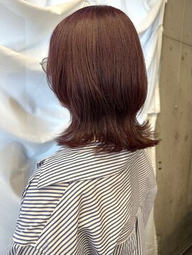 クート(kuuTo) ミディアムウルフヘア　パープルカラー