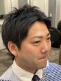 メンズサロン エクシア&nbsp;メンズショートですアップバングで人気なスタイルです。