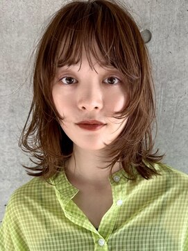 アンガーデン(Une GARDEN) ミディアム/レイヤー/チョコブラウン