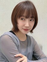 ステアケース 武蔵小杉店(stair:case) ボブルフ大人可愛いココアベージュボブレイヤーフェイスレイヤー