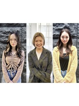 [栄/学割]気さくな女性スタイリストが担当☆細やかな気遣いと丁寧な施術で理想やお悩みに応える仕上がりに*